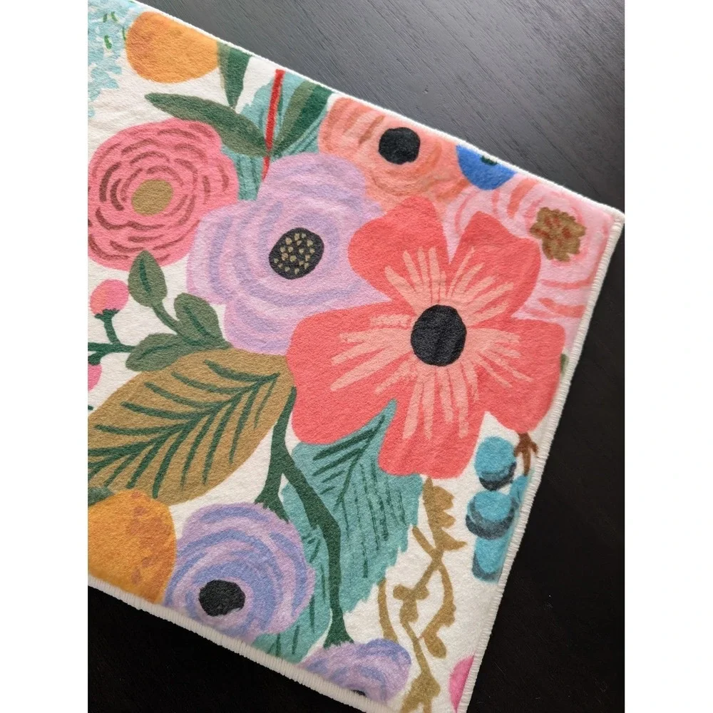 Rifle Paper Co x Loloi Delilah Bath Rug Mat 17